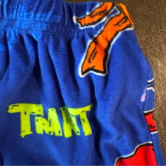 Nickelodeon Blue TMNT Mutant Mayhem Fleece PJ Pajama Set -Size 6 - Picture 6 of 11